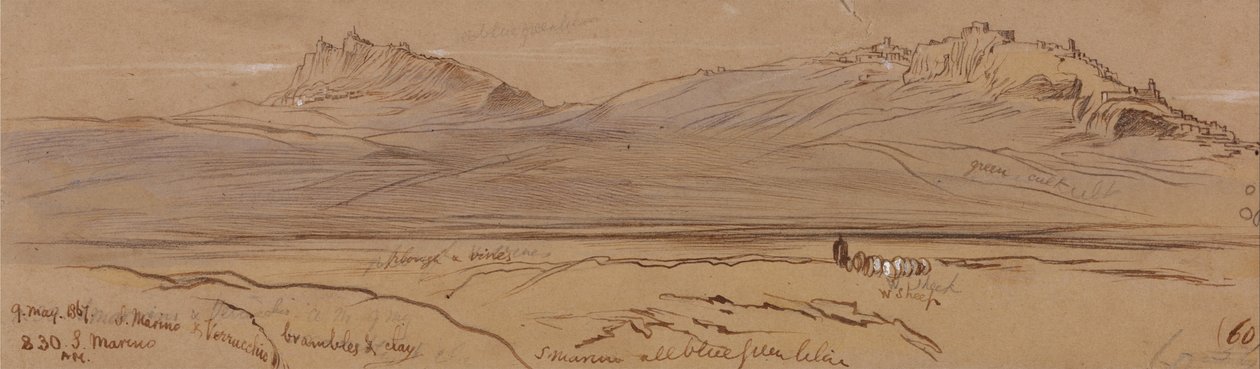 San Marino autorstwa Edward Lear