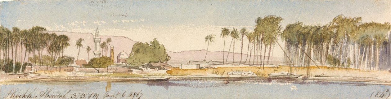 Szejk Abadeh, godz. 15-15, 6 stycznia 1867 (84) autorstwa Edward Lear