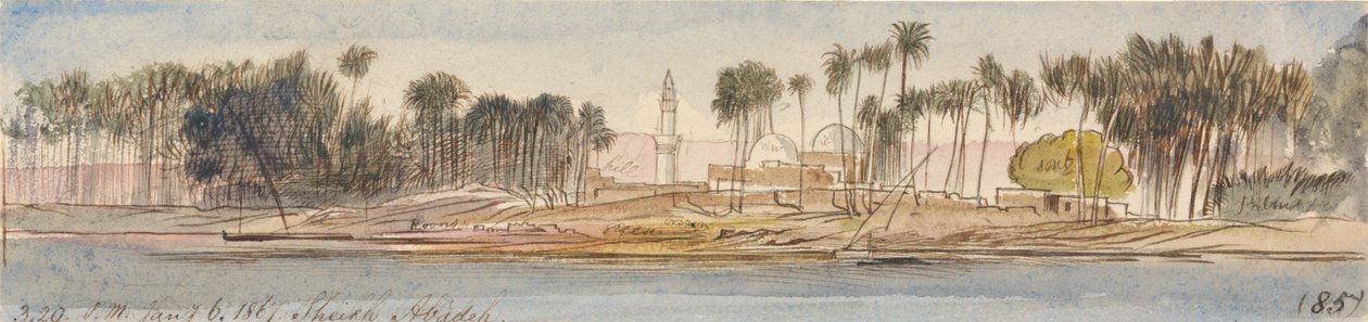 Szejk Abadeh, 15-20, 6 stycznia 1867 (85) autorstwa Edward Lear