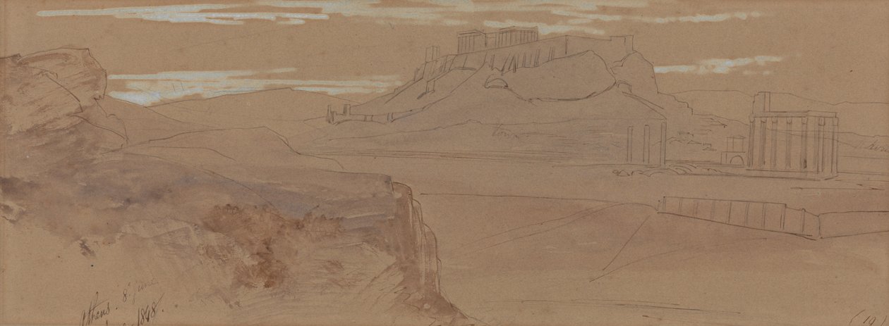 Szkice Aten autorstwa Edward Lear