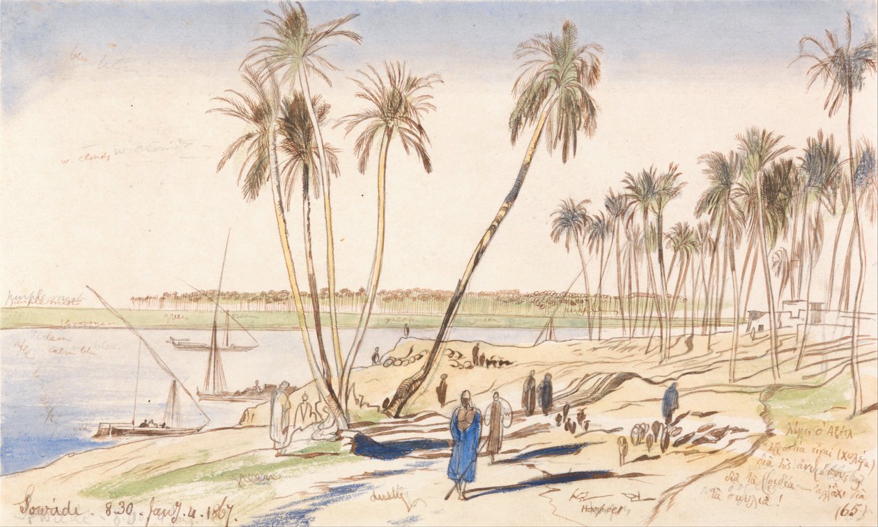 Sowadi, 8-30 rano, 4 stycznia 1867 (65) autorstwa Edward Lear