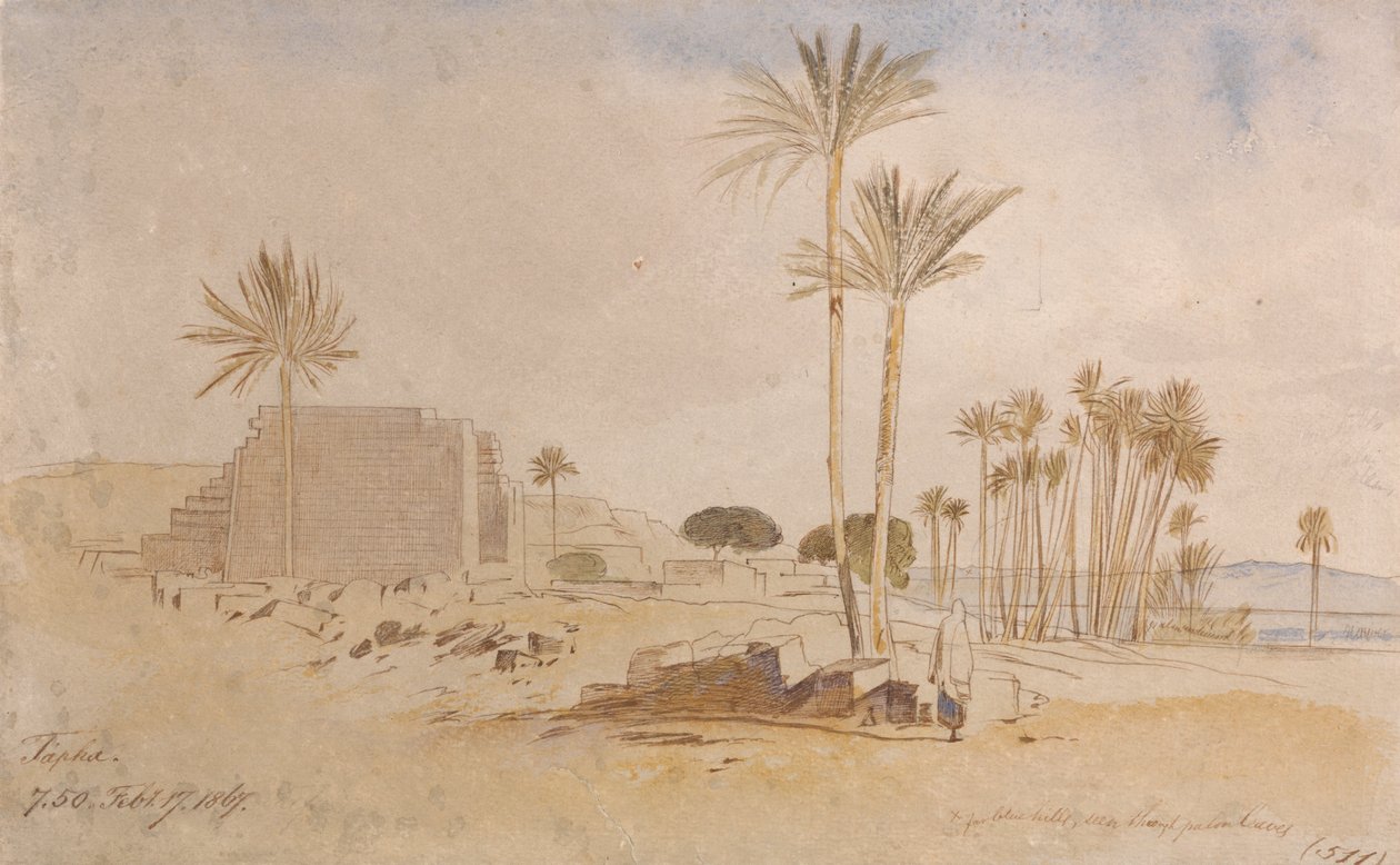 Tapha, 7-50, 17 lutego 1867 autorstwa Edward Lear