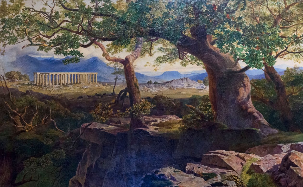 Świątynia Apolla w Bassae autorstwa Edward Lear