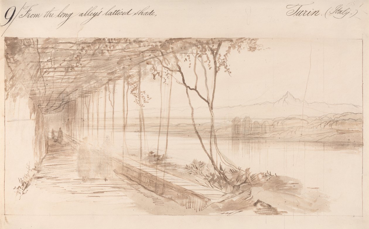 Turyn, Włochy autorstwa Edward Lear