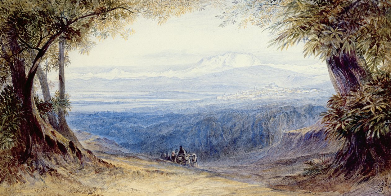 Willa Castellane, Varese, 1884 autorstwa Edward Lear