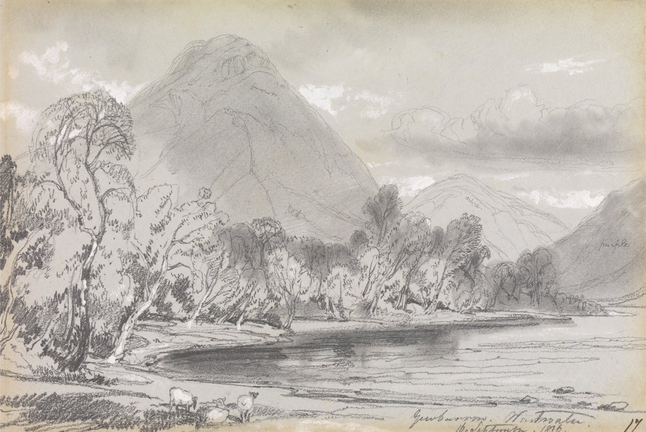 Yewbarrow, Ścieki, 16 września 1836 autorstwa Edward Lear