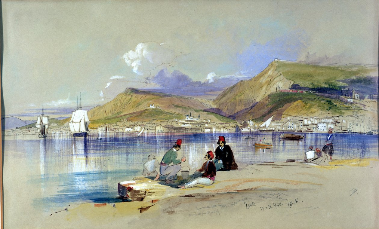 Zante, 1848 autorstwa Edward Lear