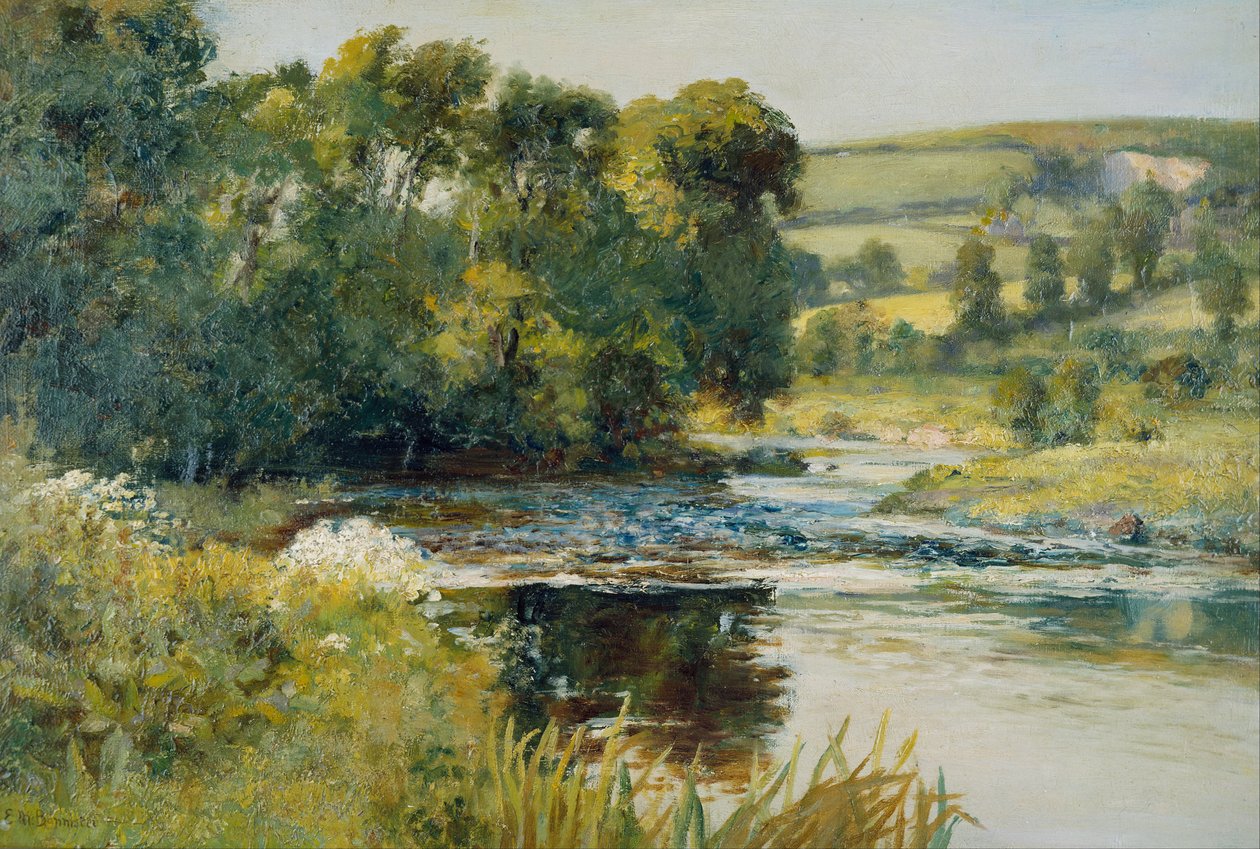 Nad strumieniem autorstwa Edward Mitchell Bannister