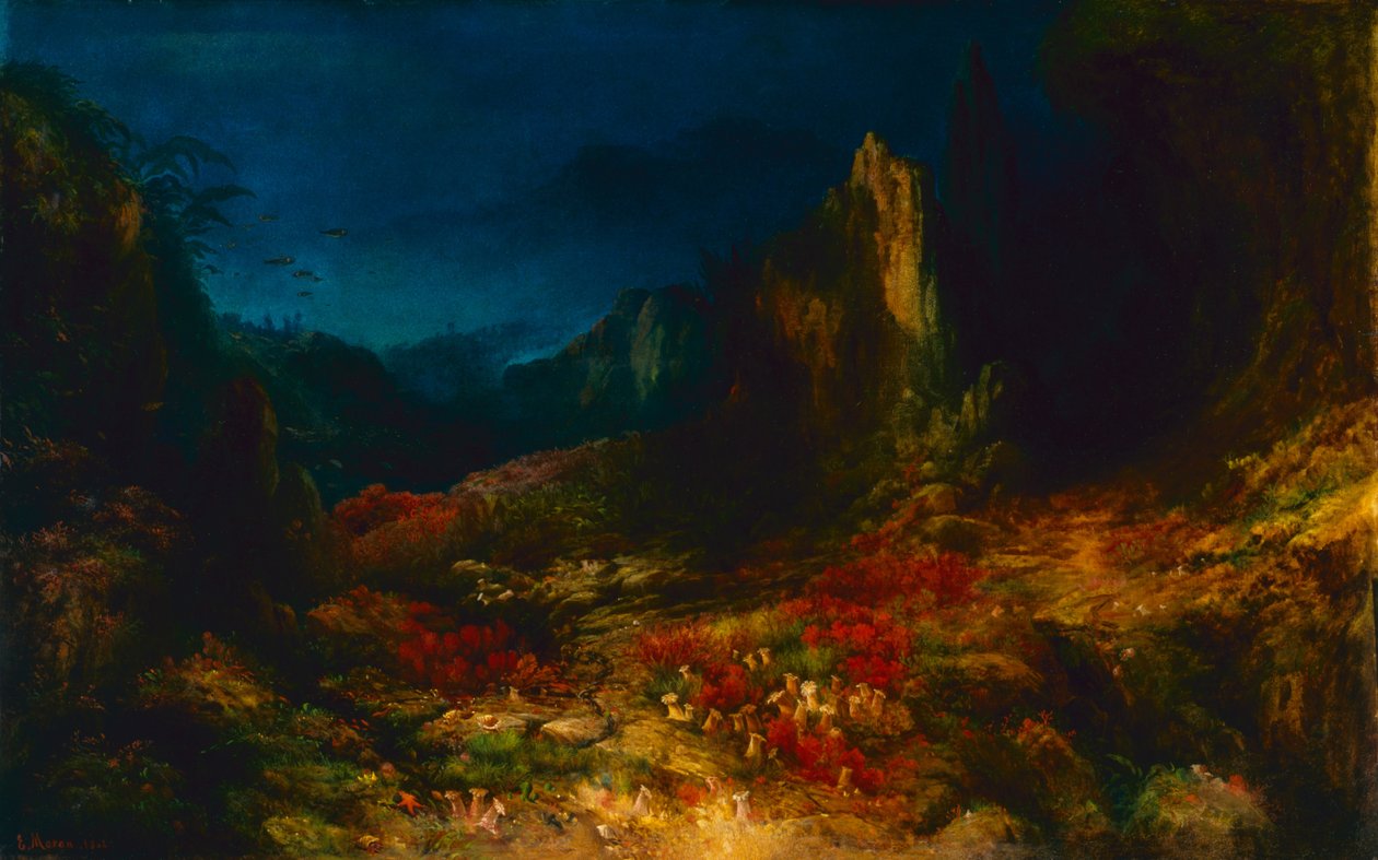 Dolina w morzu autorstwa Edward Moran