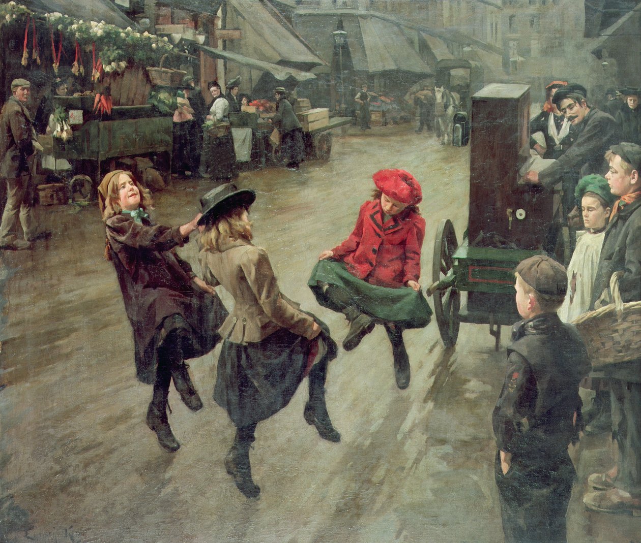 Dzieci ulicy w Londynie, 1904 autorstwa Edward R. King