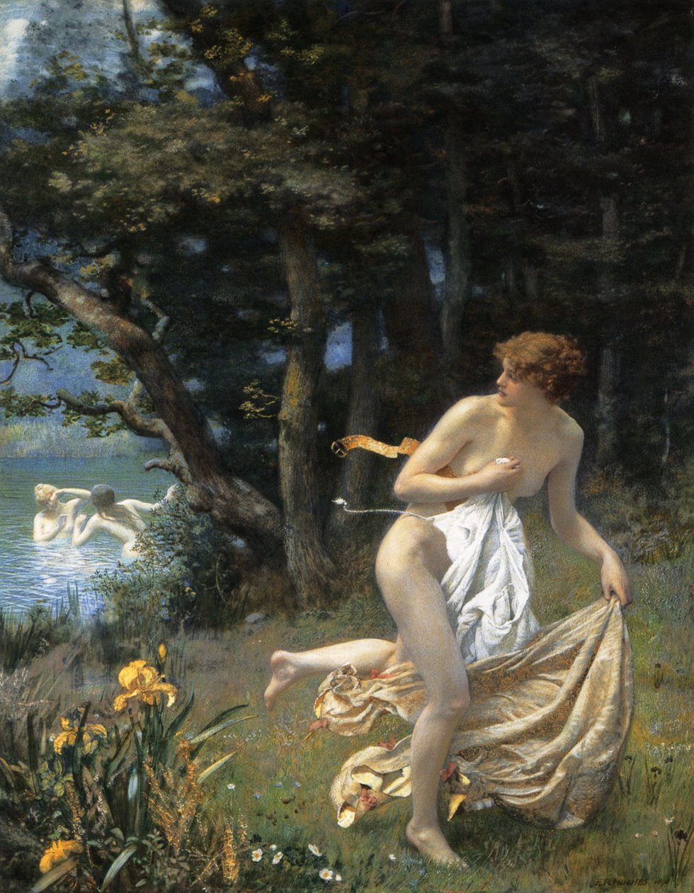 Dianas Panienki autorstwa Edward Robert Hughes