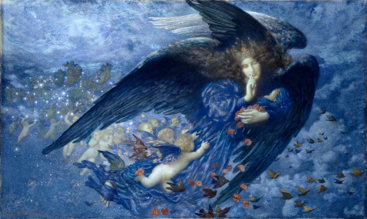 Noc z jej Pociągiem Gwiazd autorstwa Edward Robert Hughes