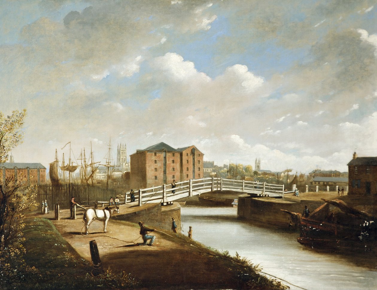 Llanthony Bridge, doki w Gloucester autorstwa Edward Smith