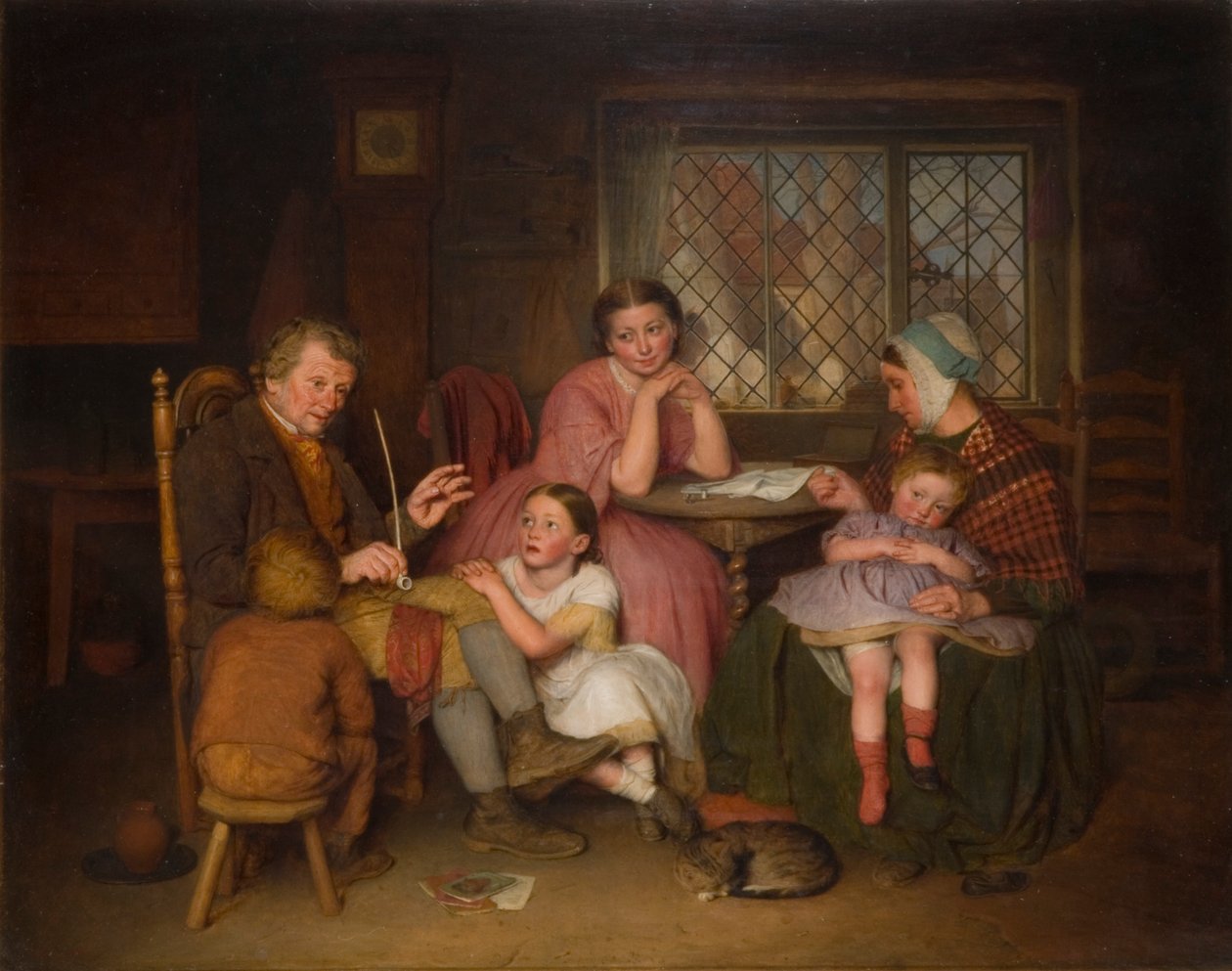 Opowieść dziadka, 1860 autorstwa Edward Thompson Davis