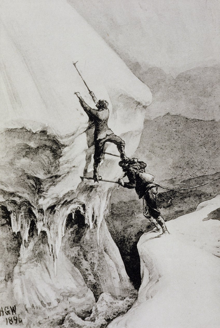 Czy to możliwe, z „Wyścigów wśród Alp” Edwarda Whympera, opublikowane w 1871 r. autorstwa Edward Whymper