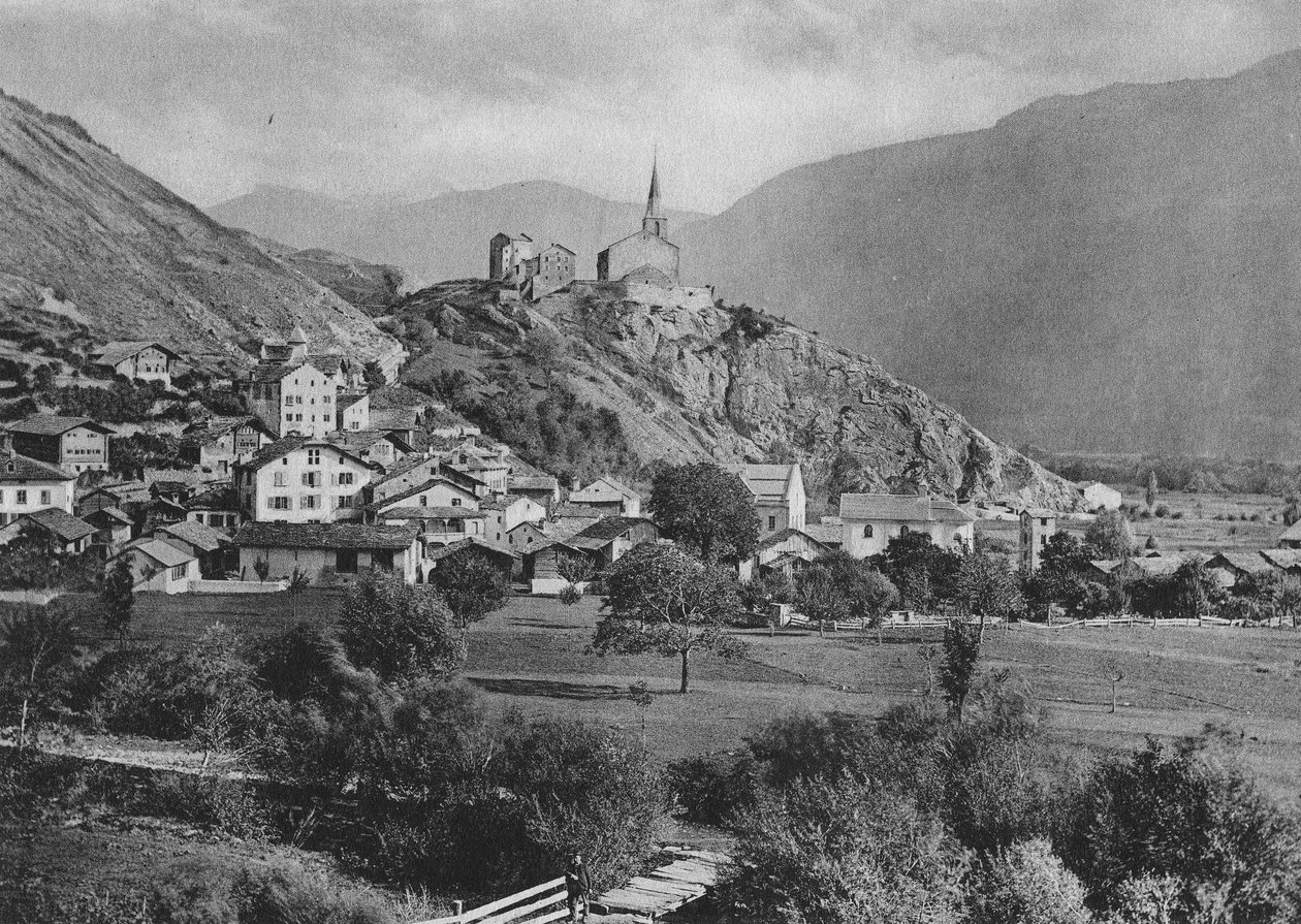 Raron im Wallis autorstwa Edward Whymper