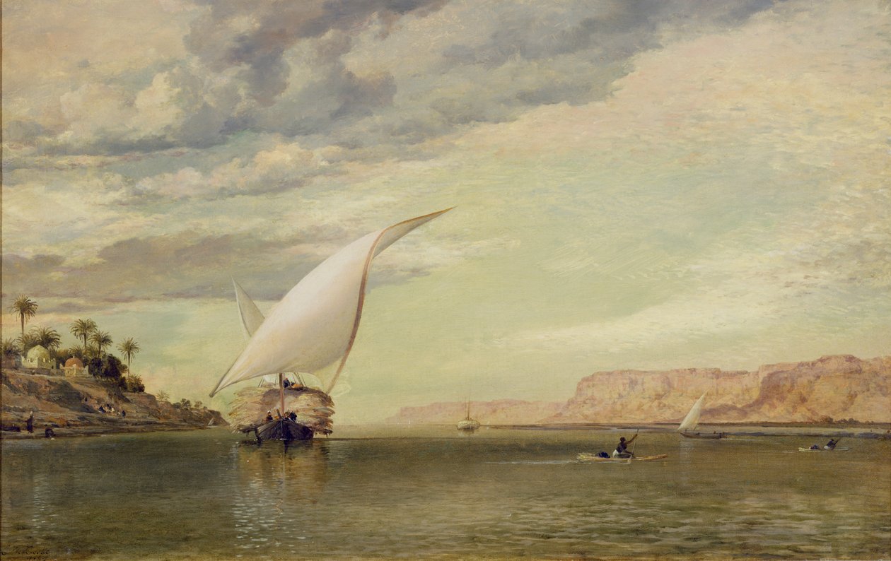 Na Nilu autorstwa Edward William Cooke