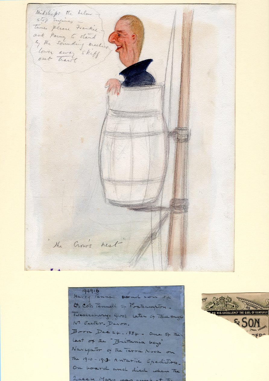 Henry Pennell, 1910-12 (toaleta i ołówek na papierze) autorstwa Edward Adrian Wilson