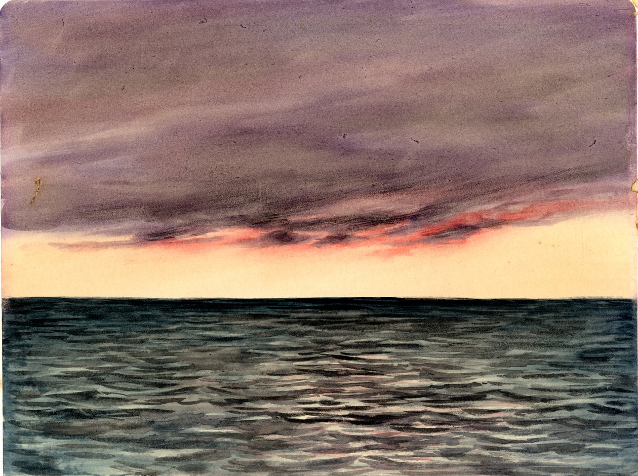 Wschód słońca, 1910 (wc na papierze) autorstwa Edward Adrian Wilson