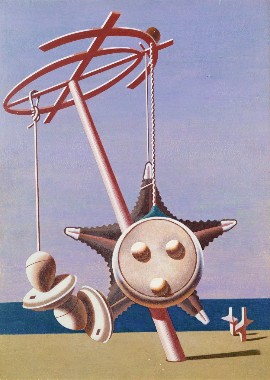 Enigma (olej na płótnie) autorstwa Edward Alexander Wadsworth