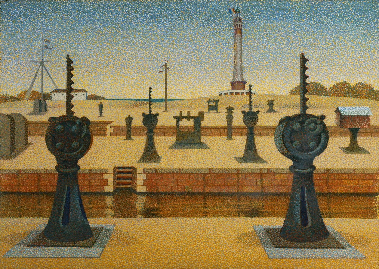 Ouistreham, Normandia autorstwa Edward Alexander Wadsworth