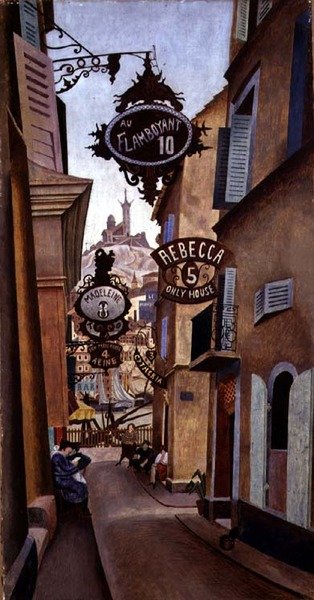 Rue de la Reynarde, Marsylia autorstwa Edward Alexander Wadsworth