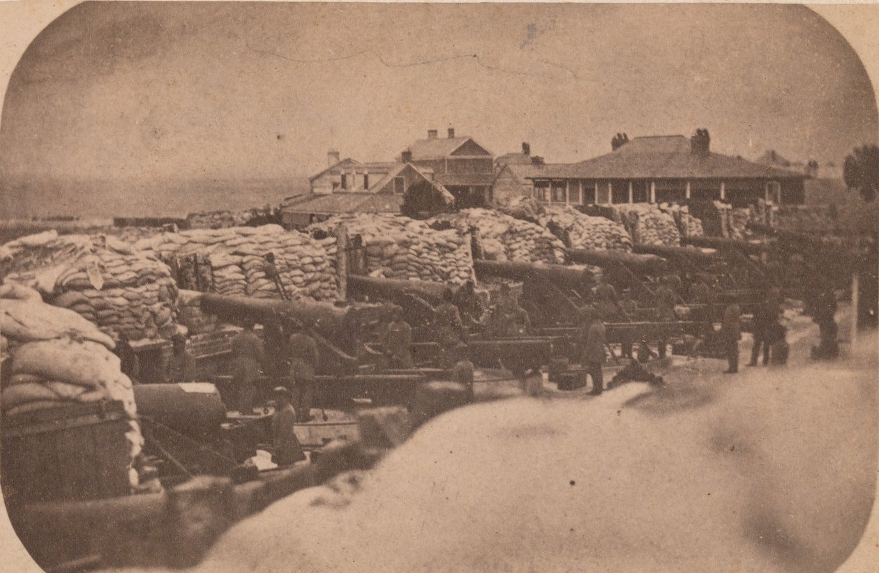 Ewakuacja Fortu Sumter, kwiecień 1861, kwiecień 1861. autorstwa Edward Anthony