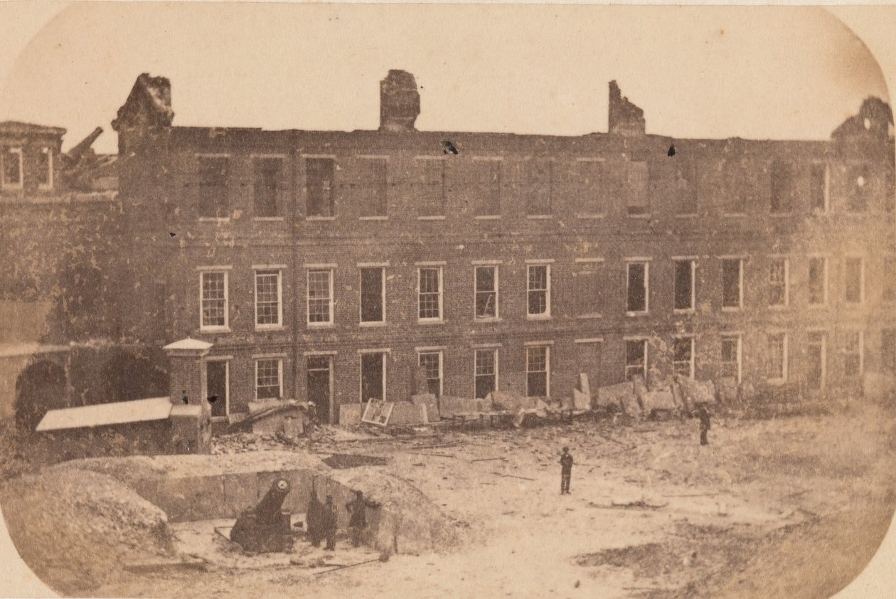 Ewakuacja Fortu Sumter, kwiecień 1861, kwiecień 1861. autorstwa Edward Anthony