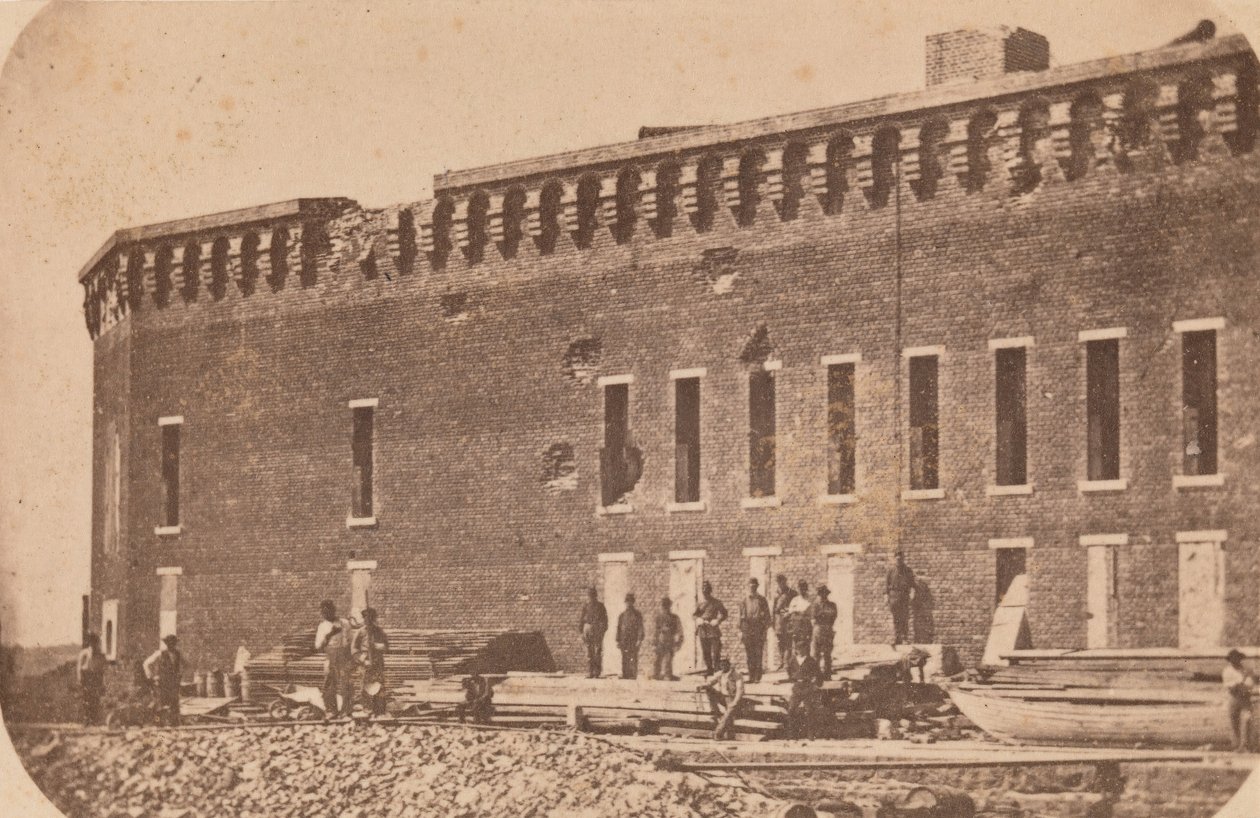 Ewakuacja Fortu Sumter, kwiecień 1861, kwiecień 1861. autorstwa Edward Anthony