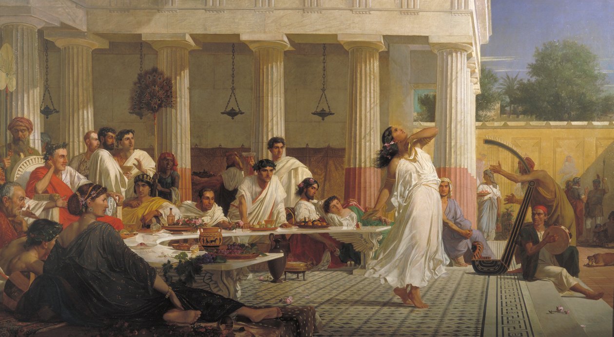 „Uczta urodzinowa Heroda”, 1868 r. autorstwa Edward Armitage