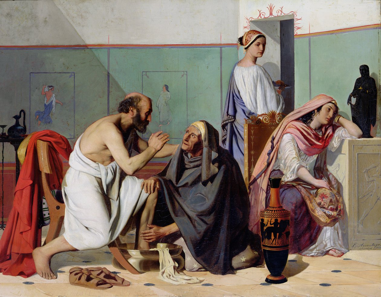 Powrót Ulissesa autorstwa Edward Armitage