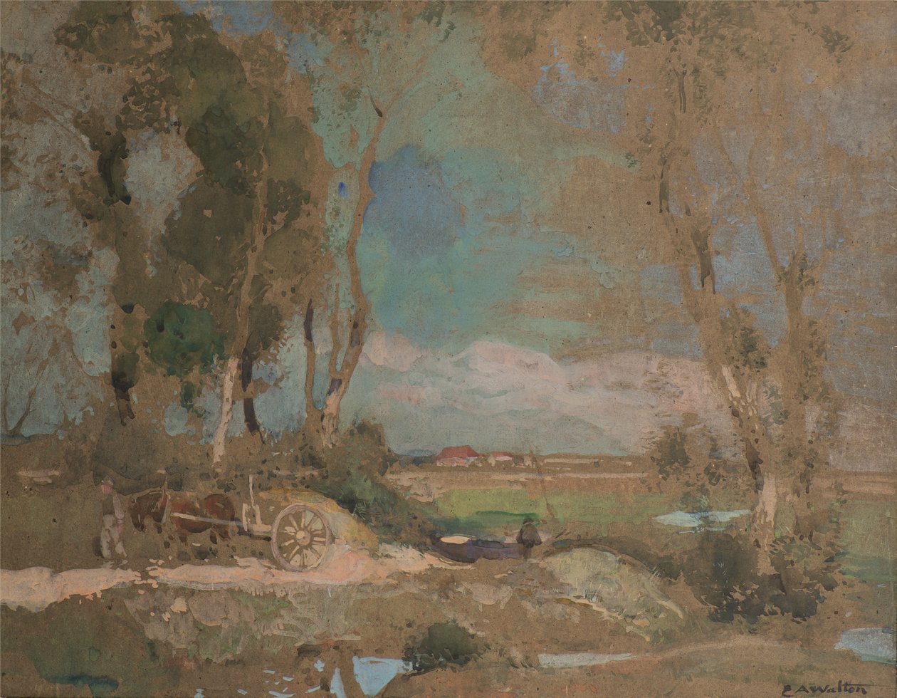 Bramy Fens, Suffolk autorstwa Edward Arthur Walton