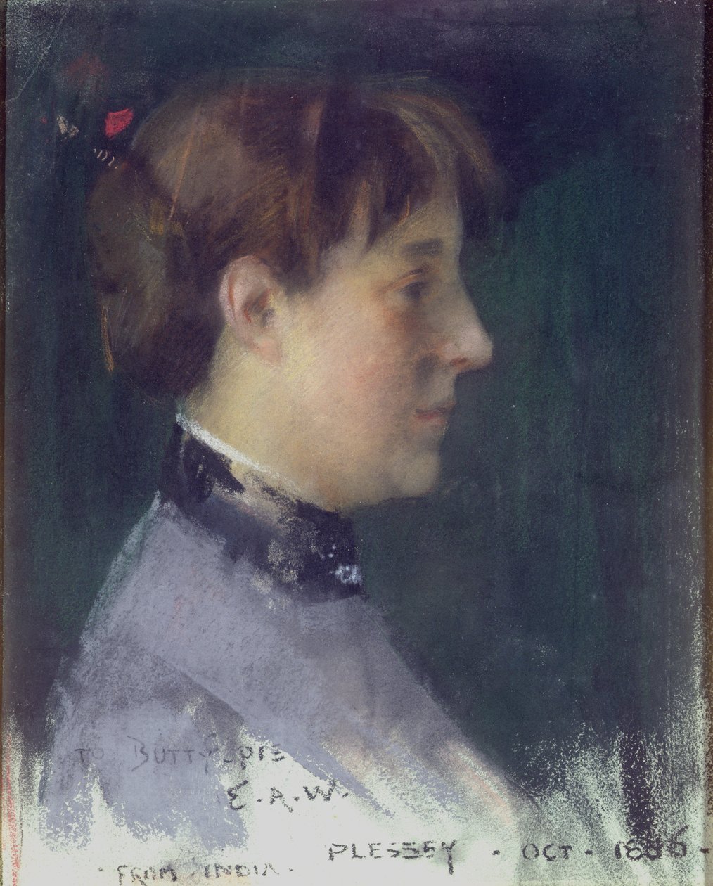 Portret Beatrice Crawhall, 1886 autorstwa Edward Arthur Walton