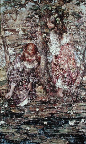 Zbieranie lilii autorstwa Edward Atkinson Hornel