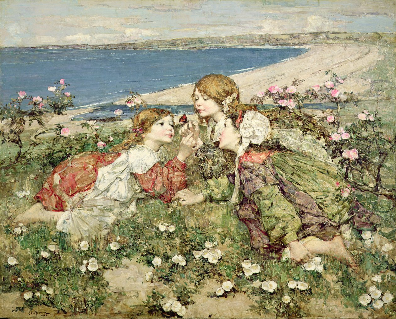 Róże z wybrzeża morskiego autorstwa Edward Atkinson Hornel