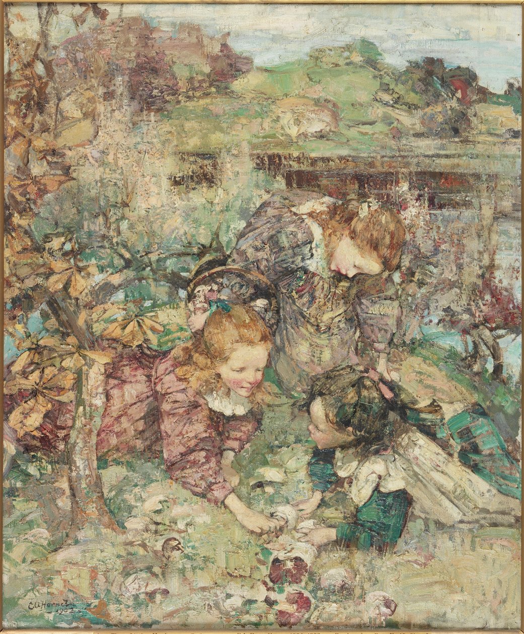 Zbieracze Małych Grzybów autorstwa Edward Atkinson Hornel