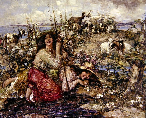 Gdzie śpiewają skowronki i wołają ptaki morskie autorstwa Edward Atkinson Hornel