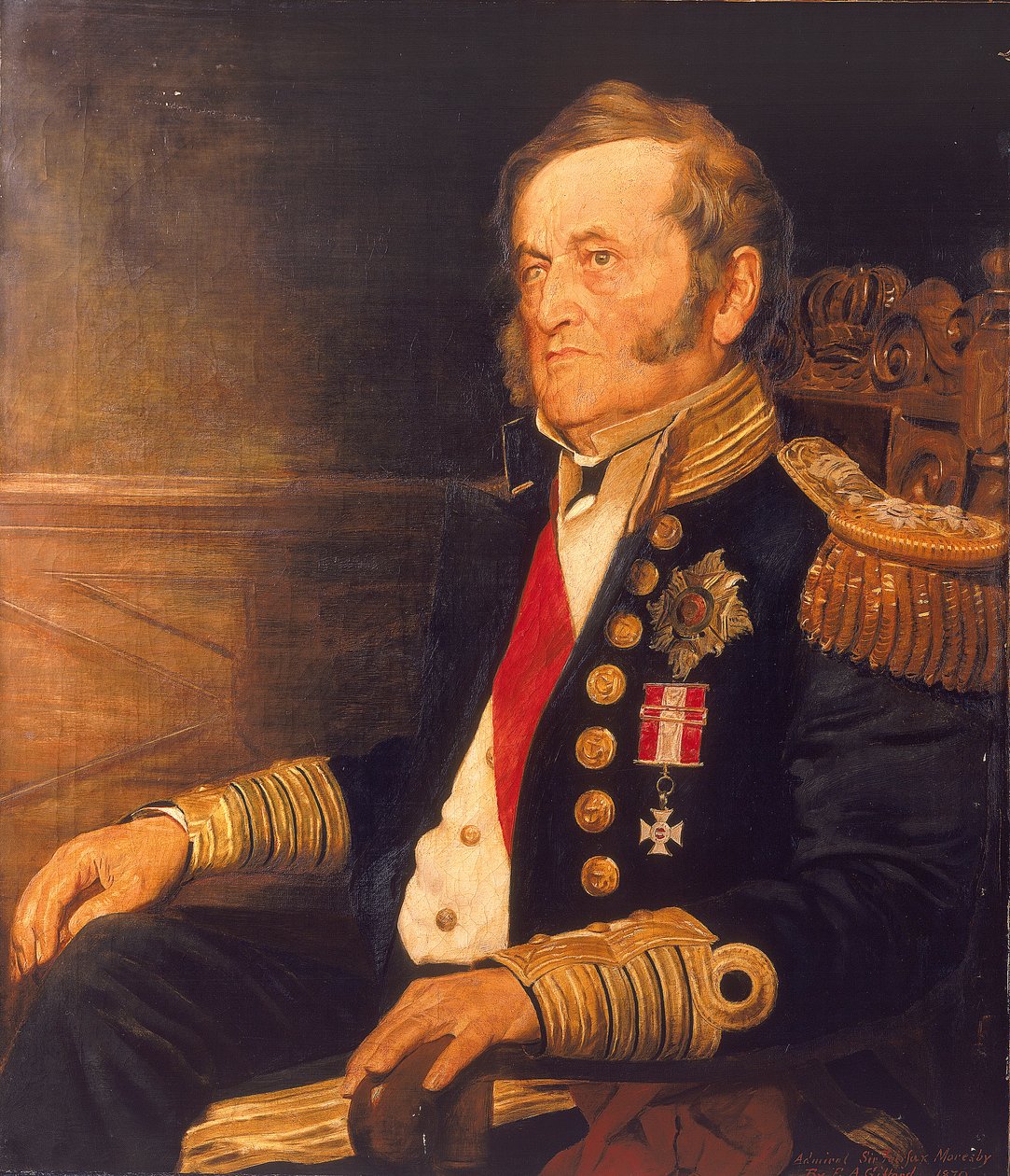 Sir Fairfax Moresby, admirał floty (1786-1877) autorstwa Edward Augustus Gifford
