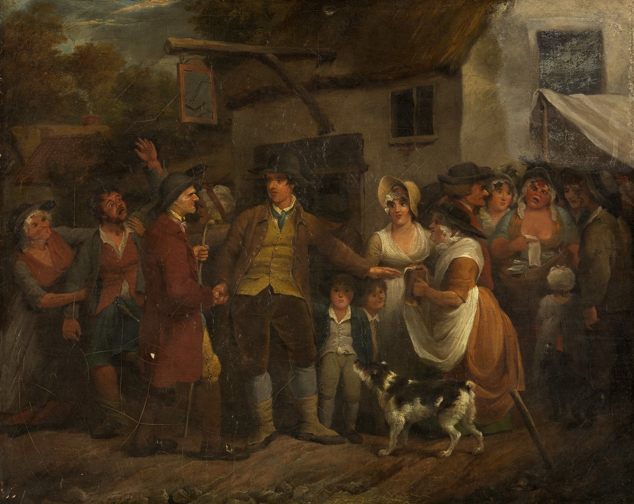 Drzwi Domu Ale (olej na płótnie) autorstwa Edward Bird