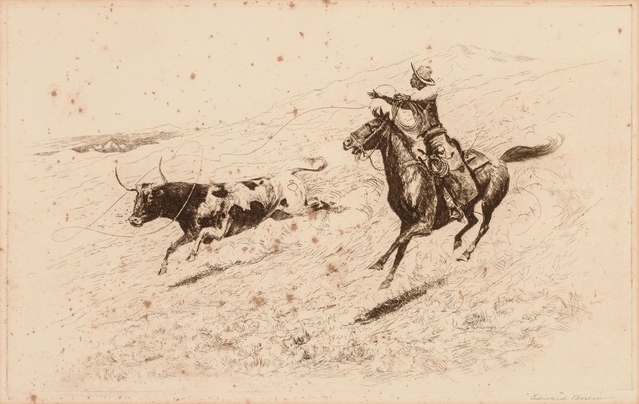 Koniec wyścigu (długi rzut) autorstwa Edward Borein