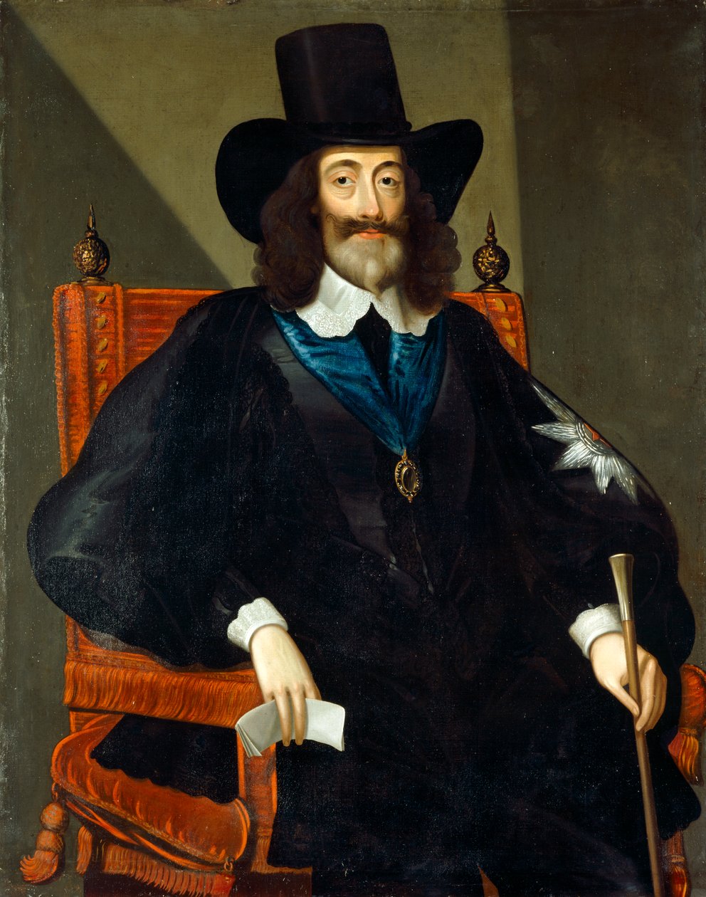 Portret Karola I na jego procesie autorstwa Edward Bower