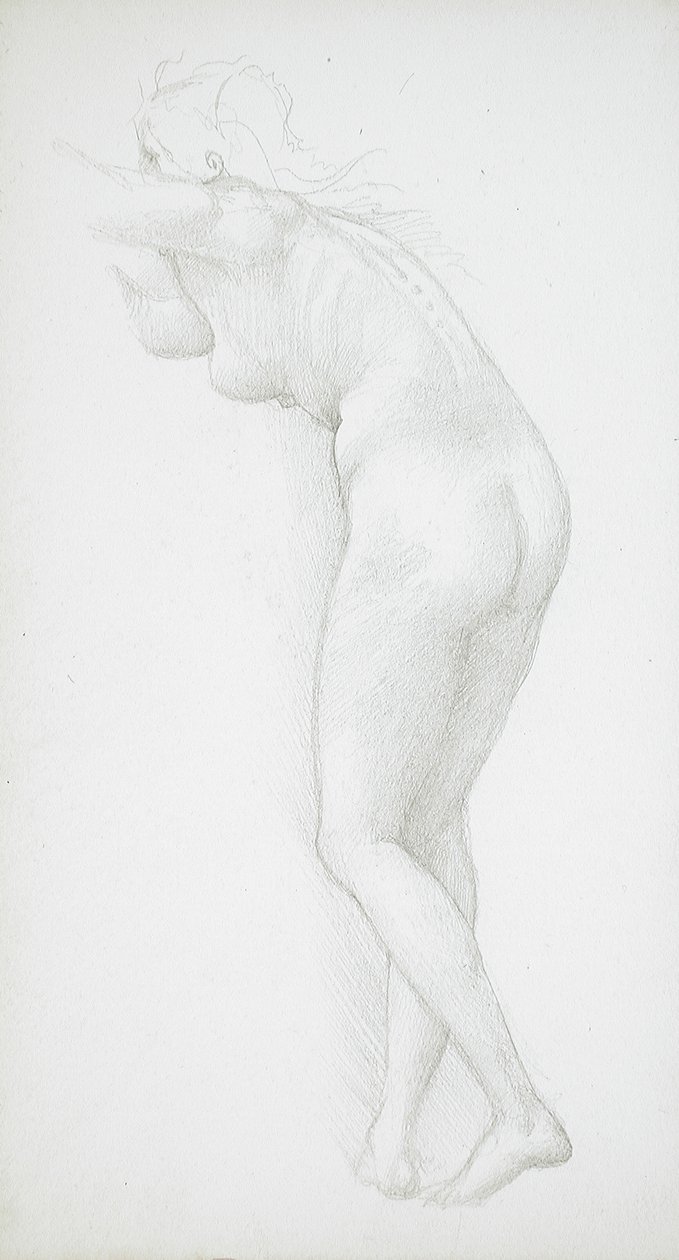 Akt kobiecy widziany od tyłu autorstwa Edward Burne-Jones