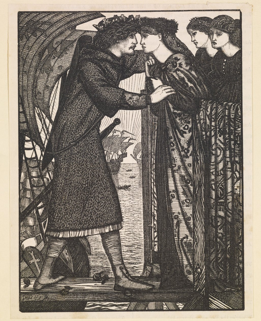 Król Sigurd Krzyżowiec – nordycka saga autorstwa Edward Burne Jones