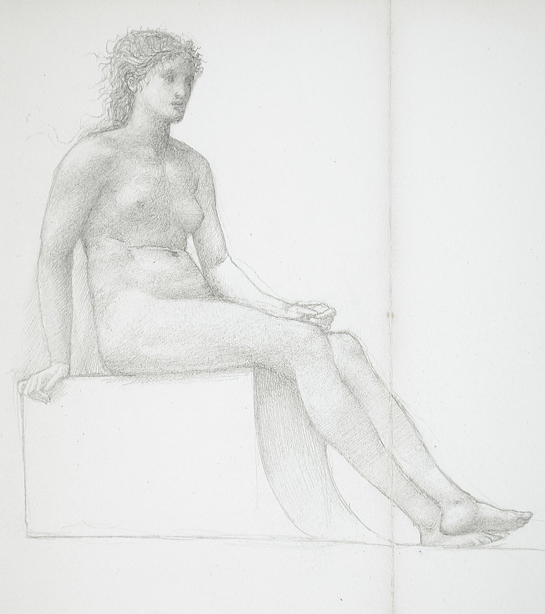 Nogi nagiej kobiety autorstwa Edward Burne-Jones