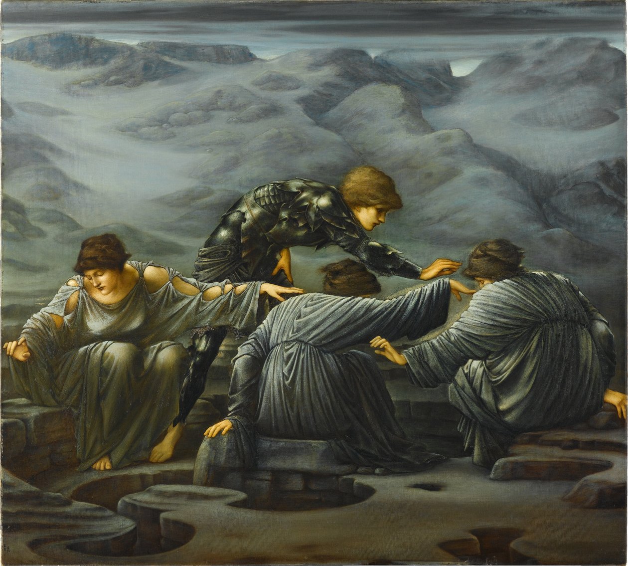 Perseusz i Graje autorstwa Edward Burne-Jones