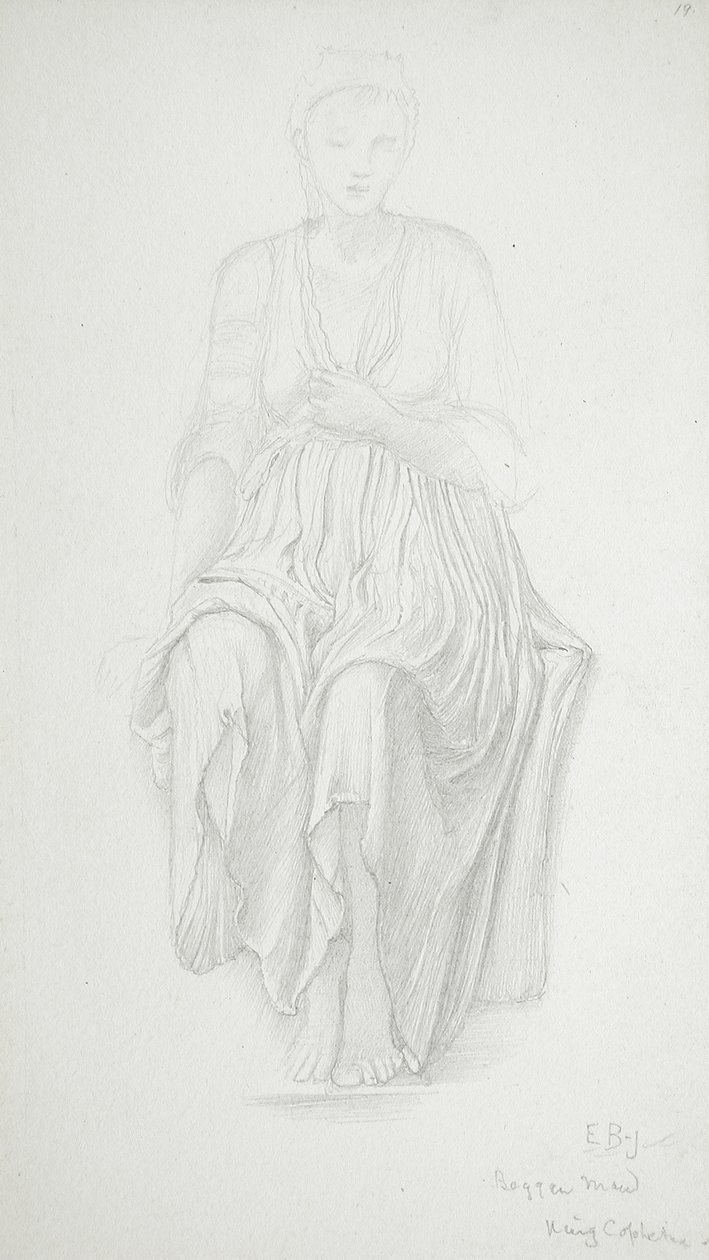 Siedząca kobieta autorstwa Edward Burne-Jones