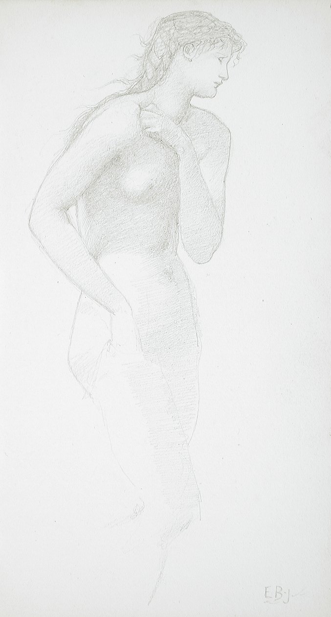 Stojąca naga kobieta autorstwa Edward Burne-Jones