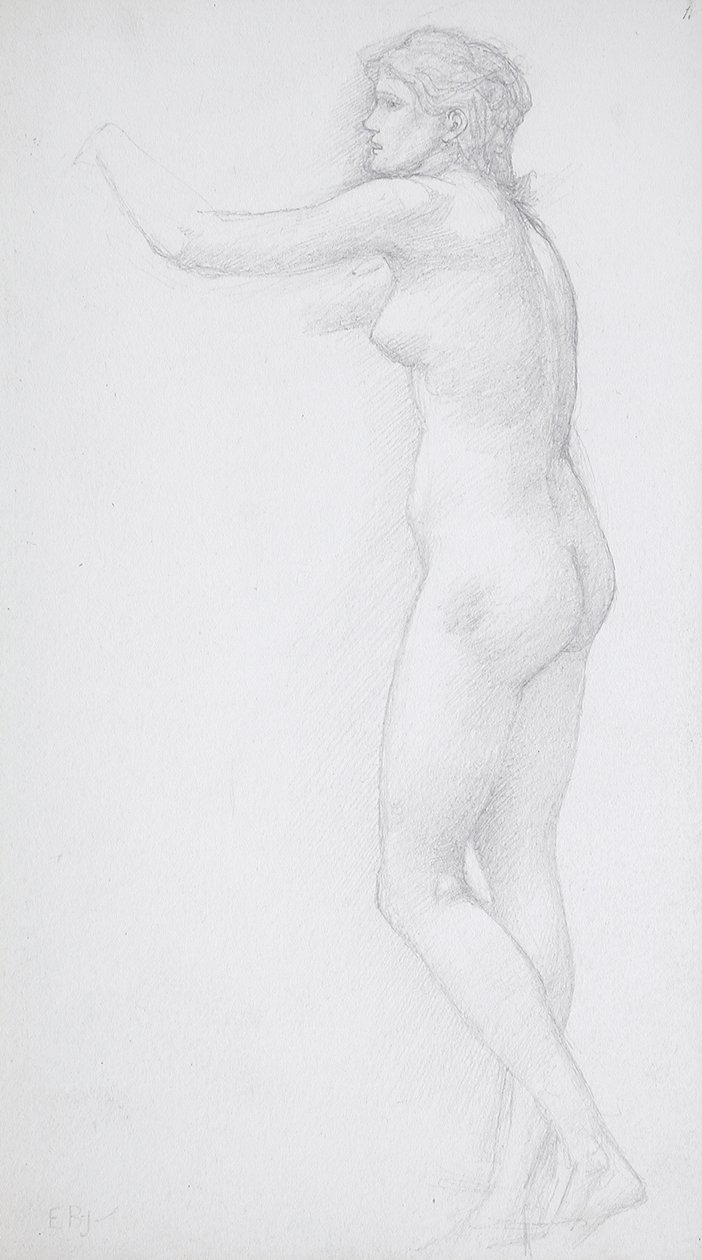 Stojąca naga kobieta autorstwa Edward Burne-Jones