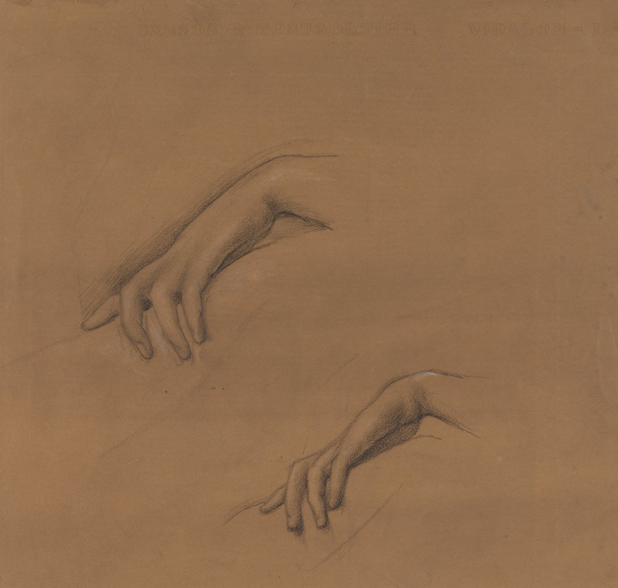 Studia za rękę w boskich ogniach autorstwa Edward Burne-Jones