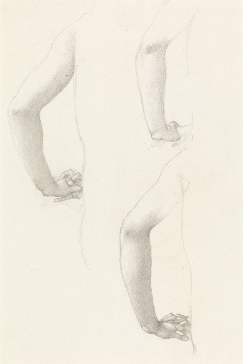 Studia ręki i dłoni autorstwa Edward Burne-Jones